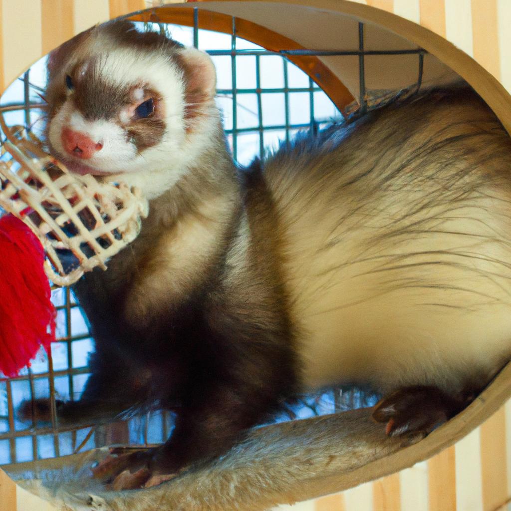 This playful ferret is waiting for someone to take it home in Texas