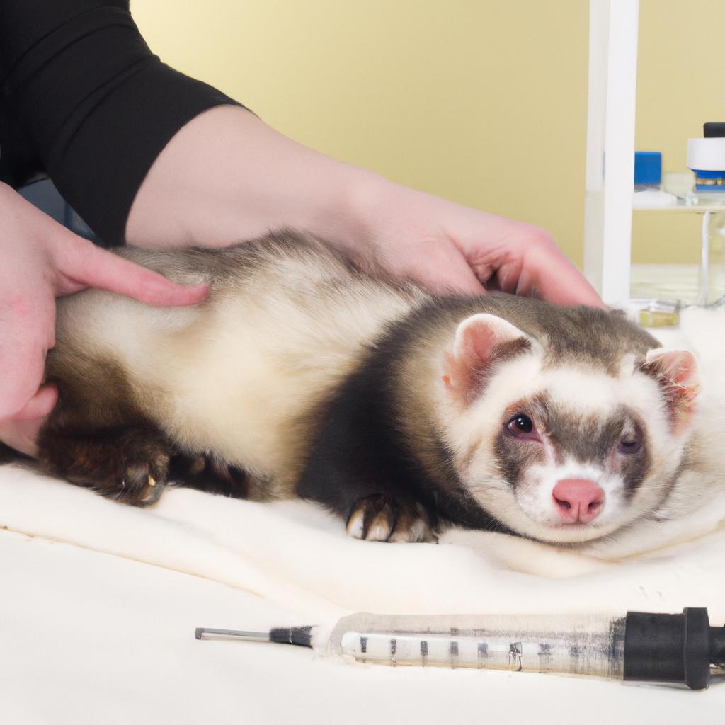 Treatment options for adrenal disease in ferrets may include surgery or medication prescribed by a licensed veterinarian.